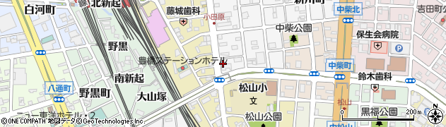 愛知県豊橋市東小田原町38周辺の地図