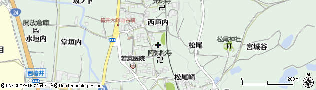 京都府木津川市山城町椿井中垣内周辺の地図