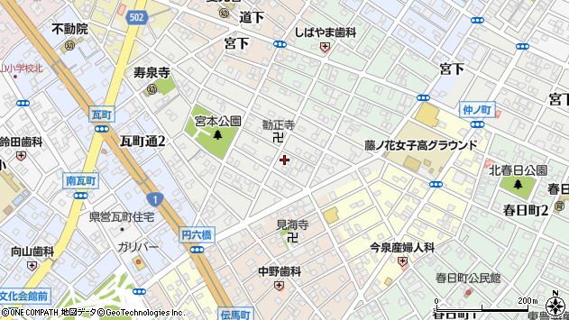 〒440-0826 愛知県豊橋市大井町の地図