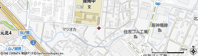 兵庫県加古川市野口町水足496周辺の地図