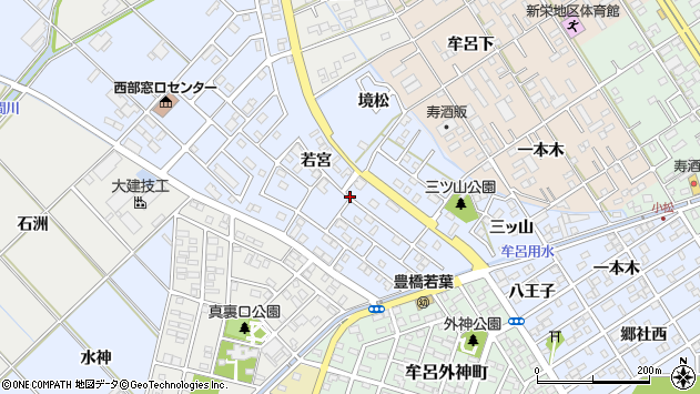 〒441-8087 愛知県豊橋市牟呂町の地図
