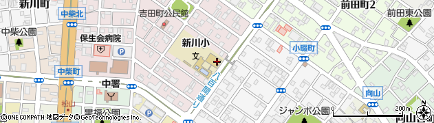 新川　校区市民館周辺の地図