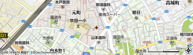 吹田介護支援人材サービス周辺の地図