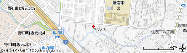 兵庫県加古川市野口町水足557周辺の地図