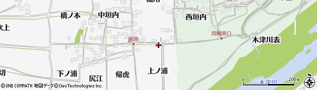 京都府木津川市加茂町河原上ノ浦8周辺の地図