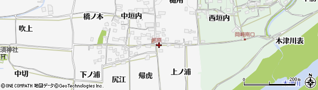 京都府木津川市加茂町河原上ノ浦1周辺の地図