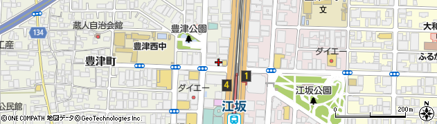 ナイスネイル　江坂店周辺の地図