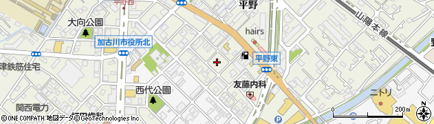 兵庫県加古川市加古川町平野440周辺の地図