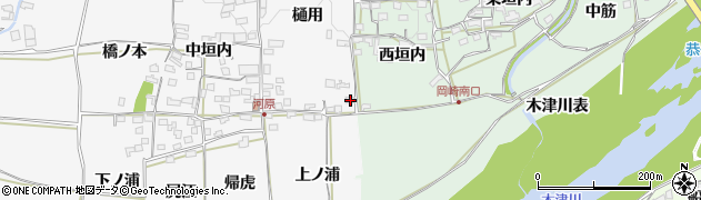 京都府木津川市加茂町河原上ノ浦10周辺の地図