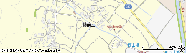 岡山県赤磐市鴨前周辺の地図