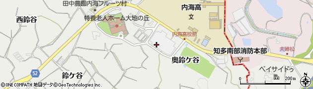 愛知県知多郡南知多町内海奥鈴ケ谷周辺の地図