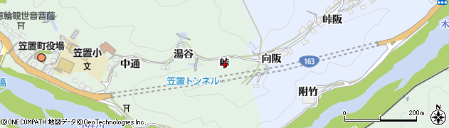 京都府笠置町（相楽郡）笠置（峠）周辺の地図