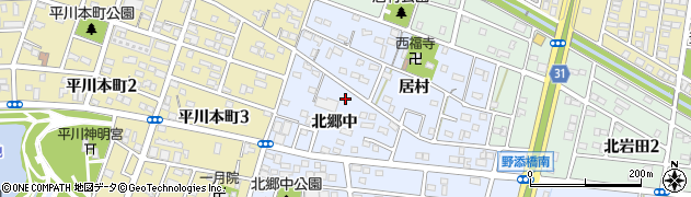 愛知県豊橋市岩田町北郷中6周辺の地図