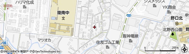 兵庫県加古川市野口町水足300周辺の地図