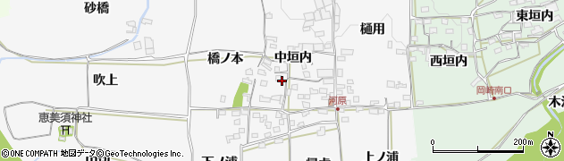 京都府木津川市加茂町河原周辺の地図