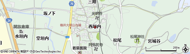 京都府木津川市山城町椿井西垣内周辺の地図