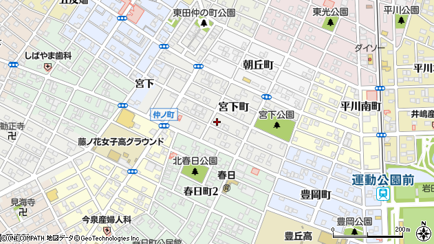 〒440-0044 愛知県豊橋市宮下町の地図