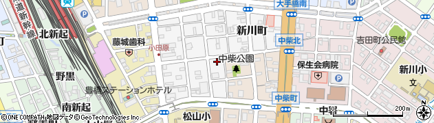 愛知県豊橋市東小田原町129周辺の地図