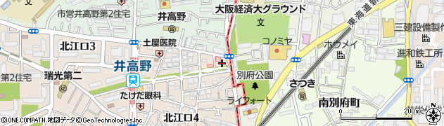 ジュノ美容室井高野店周辺の地図