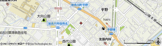 兵庫県加古川市加古川町平野417周辺の地図