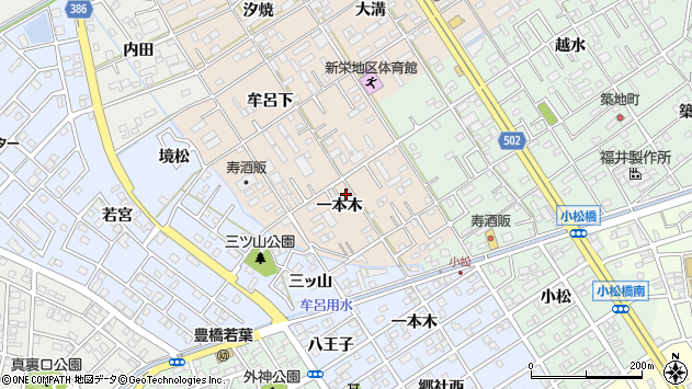 〒441-8016 愛知県豊橋市新栄町の地図