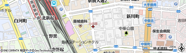 小田原周辺の地図