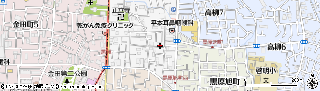 大阪府寝屋川市黒原城内町周辺の地図