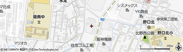 兵庫県加古川市野口町水足263周辺の地図