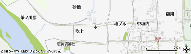 京都府木津川市加茂町河原（吹上）周辺の地図
