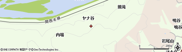 京都府木津川市加茂町北ヤナ谷周辺の地図
