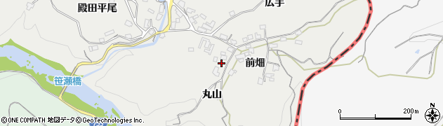 京都府南山城村（相楽郡）北大河原（丸山）周辺の地図