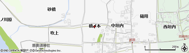京都府木津川市加茂町河原（橋ノ本）周辺の地図