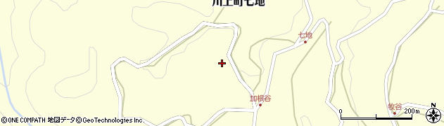 岡山県高梁市川上町七地2080周辺の地図