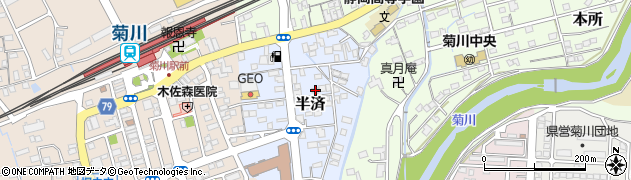 静岡県菊川市半済1931周辺の地図