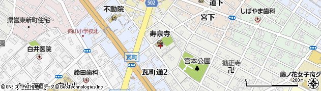 愛知県豊橋市瓦町（通裏）周辺の地図