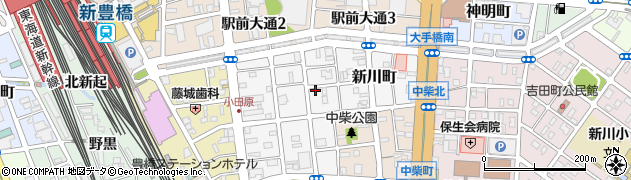 愛知県豊橋市東小田原町118周辺の地図