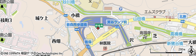 神戸市道路公社　道路管理センター周辺の地図