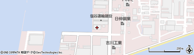 上野木材工業株式会社　工場周辺の地図