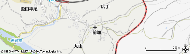 京都府南山城村（相楽郡）北大河原（前畑）周辺の地図