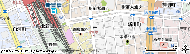 愛知県豊橋市東小田原町12周辺の地図