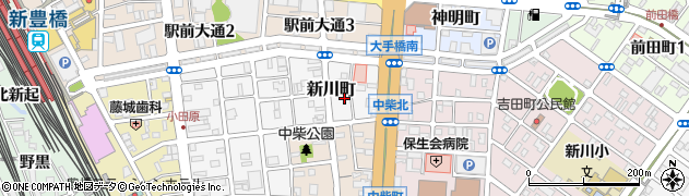 竹屋周辺の地図