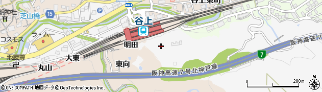 兵庫県神戸市北区山田町上谷上福浄寺周辺の地図