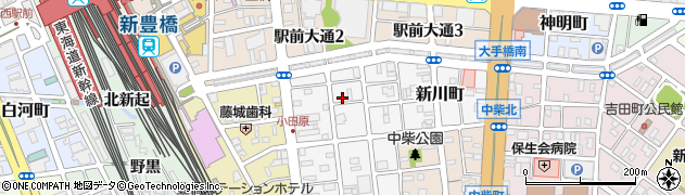 愛知県豊橋市東小田原町77周辺の地図