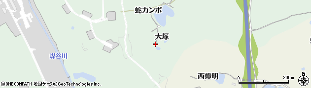 京都府精華町（相楽郡）北稲八間（大塚）周辺の地図
