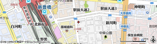 愛知県豊橋市東小田原町9周辺の地図