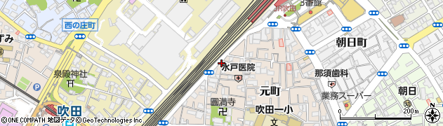日電社吹田支店周辺の地図