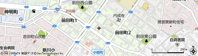 愛知県豊橋市前田町周辺の地図