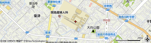 兵庫県立加古川東高等学校周辺の地図