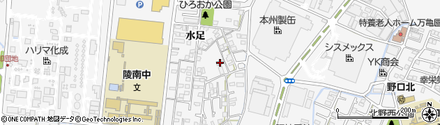 兵庫県加古川市野口町水足307周辺の地図