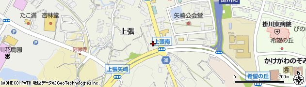 静岡県掛川市上張863周辺の地図